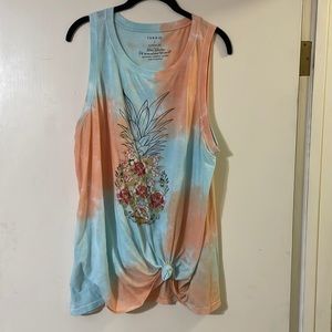 Torrid Tye-Die Pineapple Sleeveless top